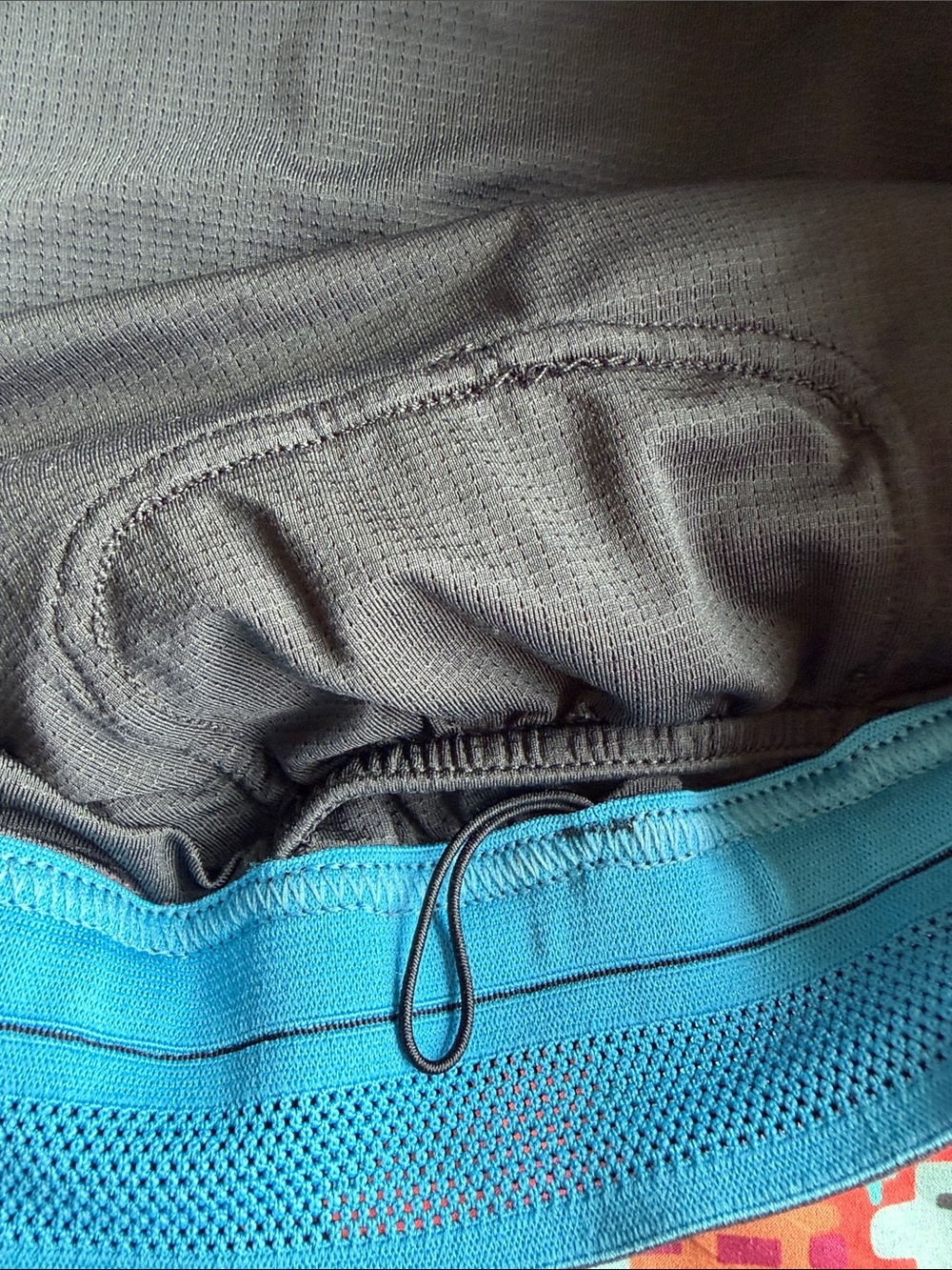 Janji Men's Athletic Shorts - Red Multi & Gray - Picture 10 of 14